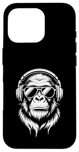 Stylische Monkey DJ Holiday Music Gorilla Kopfhörer Sonnenbrille Hülle für iPhone 16 Pro Stylische Monkey DJ Holiday Music Gorilla Kopfhörer Sonnenbrille Hülle für iPhone 16 Pro von Monkey DJ By GTSTDDesign Store