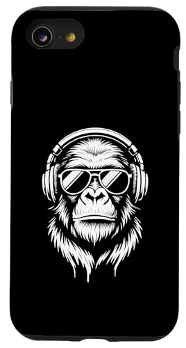 Stylische Monkey DJ Holiday Music Gorilla Kopfhörer Sonnenbrille Hülle für iPhone SE (2020) / 7 / 8 von Monkey DJ By GTSTDDesign Store