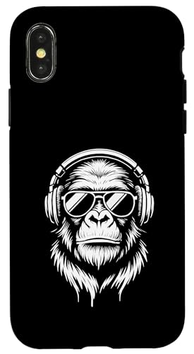 Stylische Monkey DJ Holiday Music Gorilla Kopfhörer Sonnenbrille Hülle für iPhone X/XS Stylische Monkey DJ Holiday Music Gorilla Kopfhörer Sonnenbrille Hülle für iPhone X/XS von Monkey DJ By GTSTDDesign Store