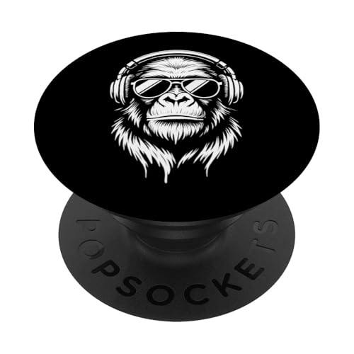 Stylische Monkey DJ Holiday Music Gorilla Kopfhörer Sonnenbrille PopSockets Klebender PopGrip Stylische Monkey DJ Holiday Music Gorilla Kopfhörer Sonnenbrille PopSockets Klebender PopGrip von Monkey DJ By GTSTDDesign Store