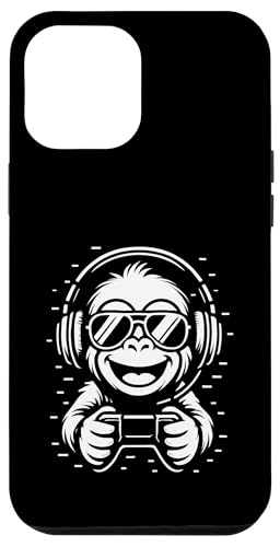 Cooler Gaming Affe mit Kopfhörer Musik und Controller Hülle für iPhone 12 Pro Max Cooler Gaming Affe mit Kopfhörer Musik und Controller Hülle für iPhone 12 Pro Max von Monkey DJ By GTSTDesign Store