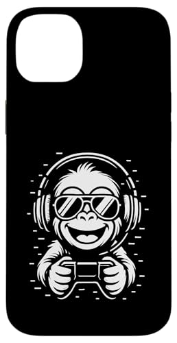 Cooler Gaming Affe mit Kopfhörer Musik und Controller Hülle für iPhone 14 Plus Cooler Gaming Affe mit Kopfhörer Musik und Controller Hülle für iPhone 14 Plus von Monkey DJ By GTSTDesign Store