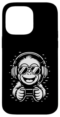 Cooler Gaming Affe mit Kopfhörer Musik und Controller Hülle für iPhone 14 Pro Max Cooler Gaming Affe mit Kopfhörer Musik und Controller Hülle für iPhone 14 Pro Max von Monkey DJ By GTSTDesign Store