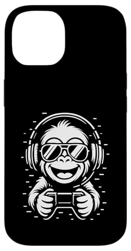 Cooler Gaming Affe mit Kopfhörer Musik und Controller Hülle für iPhone 14 Cooler Gaming Affe mit Kopfhörer Musik und Controller Hülle für iPhone 14 von Monkey DJ By GTSTDesign Store