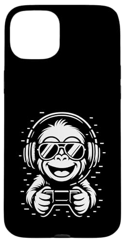 Cooler Gaming Affe mit Kopfhörer Musik und Controller Hülle für iPhone 15 Plus Cooler Gaming Affe mit Kopfhörer Musik und Controller Hülle für iPhone 15 Plus von Monkey DJ By GTSTDesign Store