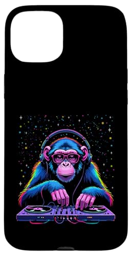 Monkey DJ Sonnenbrille Holiday Music Fan Natur Monkey Hülle für iPhone 15 Plus von Monkey DJ By GTSTDesign Store