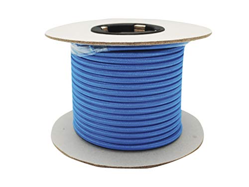 Dekoratives Kabel aus blauem Stoff, 2 x 0,75 mm, 25 m, ideal für die Dekoration auf Partys und Veranstaltungen, verleiht einen eleganten und farbenfrohen Touch. Dekoratives Kabel aus blauem Stoff, 2 x 0,75 mm, 25 m, ideal für die Dekoration auf Partys und Veranstaltungen, verleiht einen eleganten und farbenfrohen Touch. von Monkey Ladder