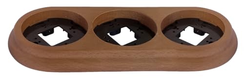 Elektrische Mechanismen - Porzellan-Serie - 2902027-M OBERFLÄCHENRAHMEN 3 ELEMENTE HOLZ von Monkey Ladder