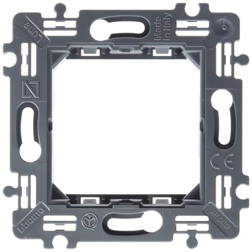 Elektrische Mechanismen - Serie Luna - C4702 HALTER 2 MODULE MIT SCHRAUBEN MOND von Monkey Ladder