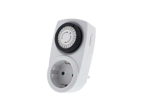 Mechanische Programmierer 24H F-BRIGHT, Timer-Funktion, einfache Programmierung, ideal für Beleuchtungssteuerung und Haushaltsgeräte. von Monkey Ladder