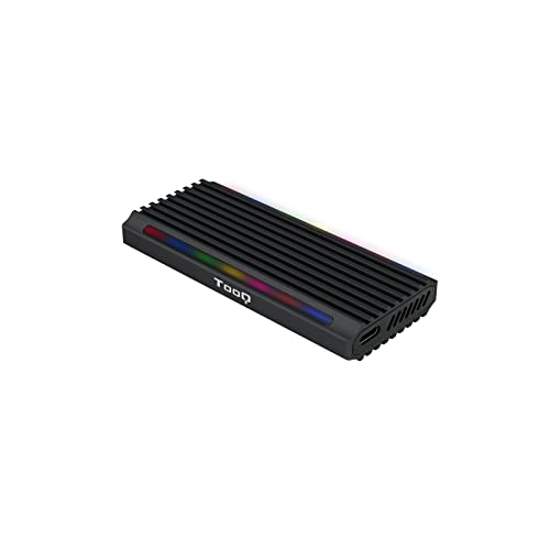 Monkey Ladder M.2 NGFF/NVMe Shinobi SSD-Gehäuse (USB 3.1 Gen2 10 Gbit/s), RGB Schwarz von Monkey Ladder