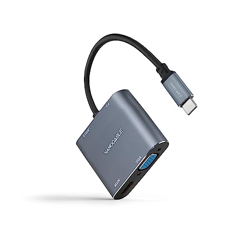 Monkey Ladder USB-C auf HDMI/VGA/USB3.0/PD Konverter, 15 cm, Grau Monkey Ladder USB-C auf HDMI/VGA/USB3.0/PD Konverter, 15 cm, Grau von Monkey Ladder