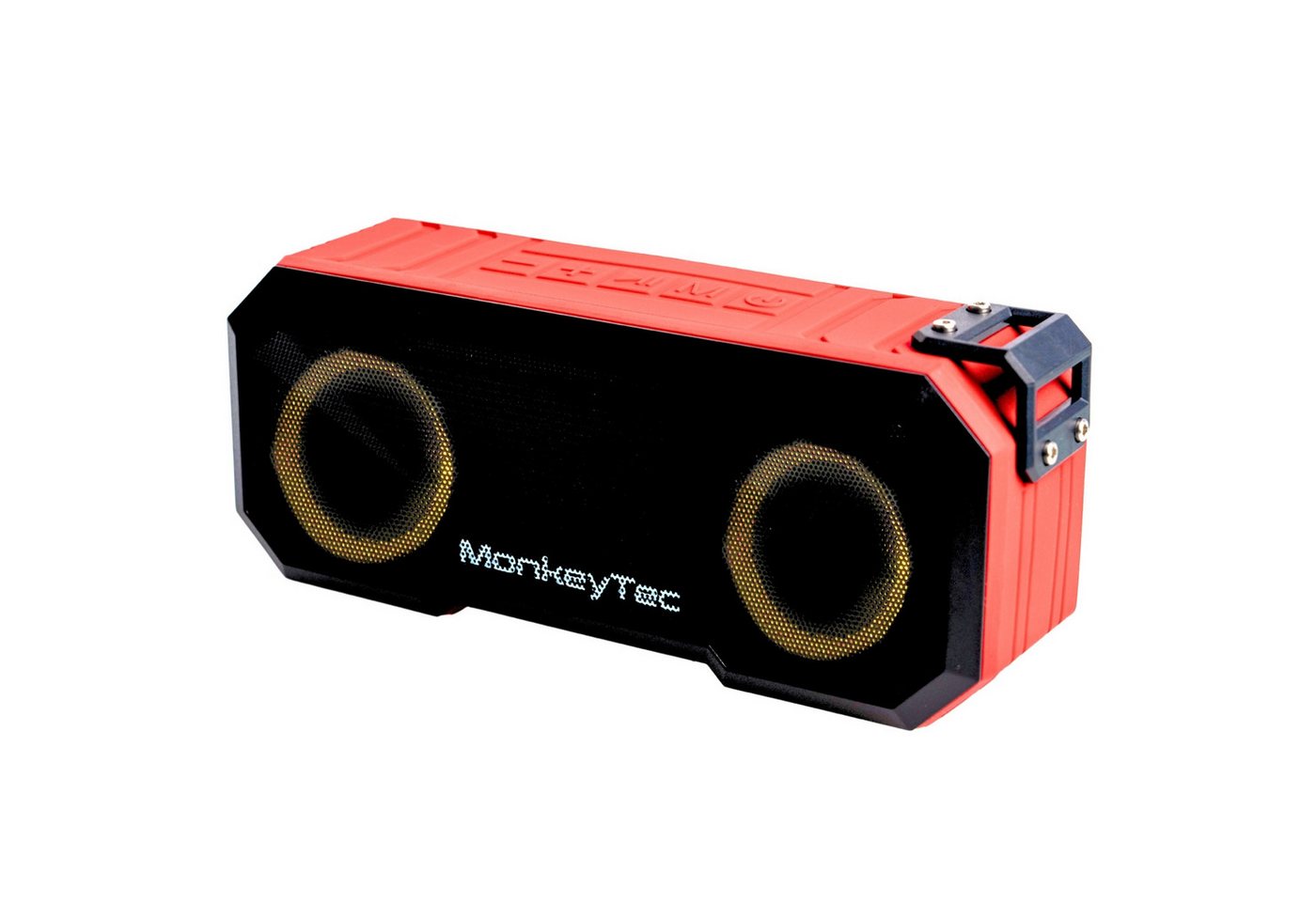 MonkeyTEC Bluetooth-Lautsprecher 360°-Sound USB-C AUX IPX7 Wasserdicht Powerbank Bluetooth-Lautsprecher (Wasserdicht, Powerbankfunktion, Bluetooth Lautsprecher, starker Akku) von MonkeyTEC