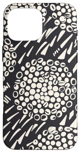 Kreise Linien abstraktes Muster Minimalismus Kunst Hülle für iPhone 16 Pro Max von Monochrome