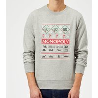 Monopoly Christmas Sweatshirt - Grey - L Monopoly Christmas Sweatshirt - Grey - L von Original Hero