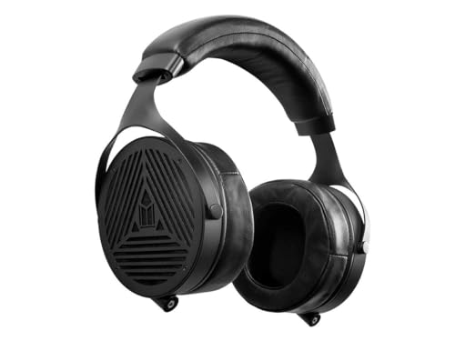 Monolith M1070 Over-Ear-Kopfhörer mit offenem Rücken, leicht, gepolsterter Kopfbügel, Plüsch und abnehmbare Ohrpolster, 106 mm Planar-Treiber, 60 Ohm, Schwarz von Monoprice