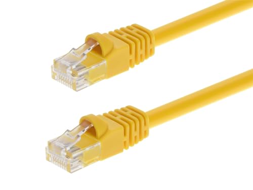 Monoprice 102326 Ethernet-Netzwerkkabel, 24 AWG, Cat6, 550 MHz, UTP, blankes Kupfer, Gelb von Monoprice