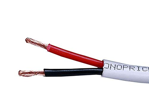 Monoprice 102821 76.20 Meters 14 AWG, CL2 bewerteten 2-Leiter aus sauerstofffreiem Kupfer Lautsprecherkabel (Bare Pure von Monoprice