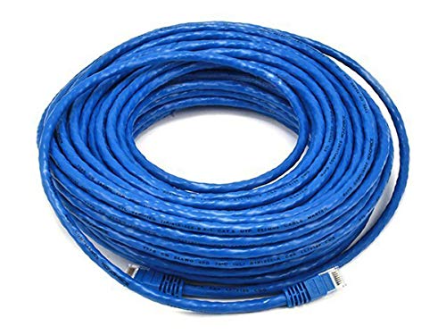 Monoprice 104924 Ethernet-Netzwerkkabel, 24 AWG, Cat5e, 350 MHz, UTP, blankes Kupfer, Blau von Monoprice