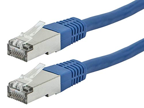 Monoprice 111220 ZERO Boot Series Cat6A 26AWG STP Ethernet Netzwerk-Patchkabel, 15,2 cm, Blau blau 30ft von Monoprice