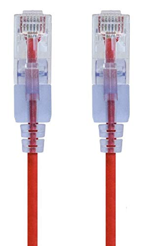 Monoprice - 116314 SlimRun Cat6A Ethernet-Patchkabel - snagless RJ45 UTP Pure Bare Kupferdraht 10G 30AWG 0,3m rot 10er Pack Monoprice - 116314 SlimRun Cat6A Ethernet-Patchkabel - snagless RJ45 UTP Pure Bare Kupferdraht 10G 30AWG 0,3m rot 10er Pack von Monoprice