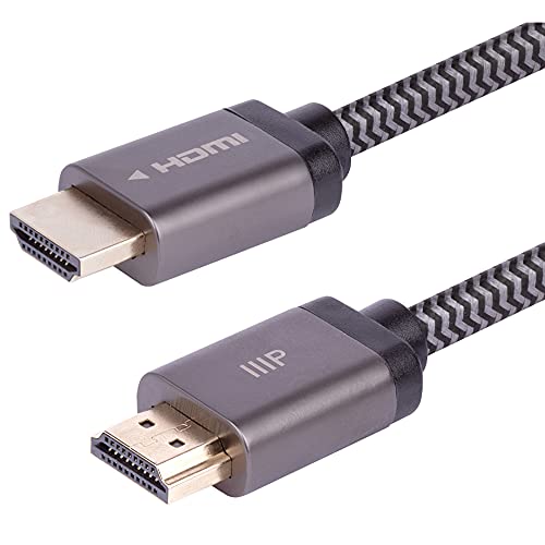 Monoprice 8K zertifiziertes, geflochtenes Ultra High Speed HDMI 2.1-Kabel, 4,5 m, Schwarz, 48 Gbit/s, kompatibel mit Sony PS 5, PS 5 Digital Edition, Xbox Series X und Xbox Series S von Monoprice