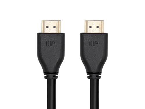 Monoprice 8K zertifiziertes Ultra High Speed HDMI 2.1 Kabel – 4,5 m – Schwarz (5 Stück) 48 Gbit/s, kompatibel mit Sony PlayStation, Microsoft Xbox Series X und S von Monoprice