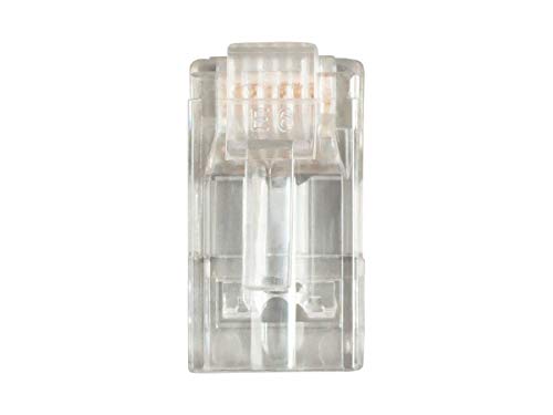 Monoprice 8P8C RJ45-Stecker mit EZ-Passthrough für Cat6-Ethernet-Kabel, 100 Stück/Pack8P8C RJ45-Stecker mit EZ-Passthrough für Cat6-Ethernet-Kabel, 100 Stück/Packung von Monoprice