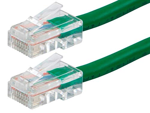 Monoprice Cat6 Ethernet-Patchkabel, 2,5 m, Grün, RJ45, gesträngt, 550 MHz, UTP, reines Kupferdraht, 24 AWG, Zeroboot Serie von Monoprice