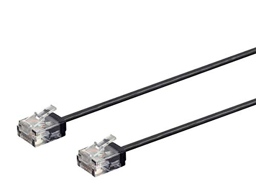 Monoprice Cat6-Ethernet-Patchkabel – 152 cm – schwarz | strangiert, 550 MHz, UTP, reiner blanker Kupferdraht, 32 AWG – Micro SlimRun Serie von Monoprice