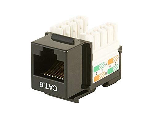 Monoprice Cat6 Punch Down Keystone Jack – Schwarz von Monoprice