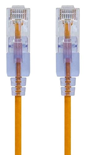 Monoprice Cat6A Ethernet-Patchkabel – 30 MHz – Gelb (10 Stück) snagless RJ45 550 MHz UTP reines blankes Kupferdraht 10G 30AWG – SlimRun Serie von Monoprice