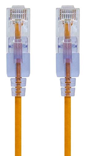 Monoprice Cat6A Ethernet-Patchkabel – 30 MHz – Gelb (10 Stück) snagless RJ45 550 MHz UTP reines blankes Kupferdraht 10G 30AWG – SlimRun Serie von Monoprice