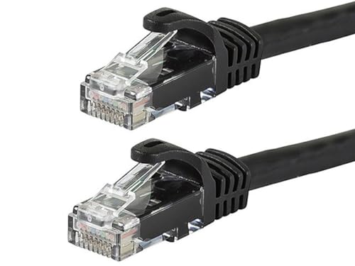 Monoprice Cat6 Patchkabel, UTP, 24 AWG, 550 MHz, reines blankes Kupfer, snagless, RJ45, Flexboot-Serie, Ethernet-Kabel, Schwarz, 1 Stück Monoprice Cat6 Patchkabel, UTP, 24 AWG, 550 MHz, reines blankes Kupfer, snagless, RJ45, Flexboot-Serie, Ethernet-Kabel, Schwarz, 1 Stück von Monoprice