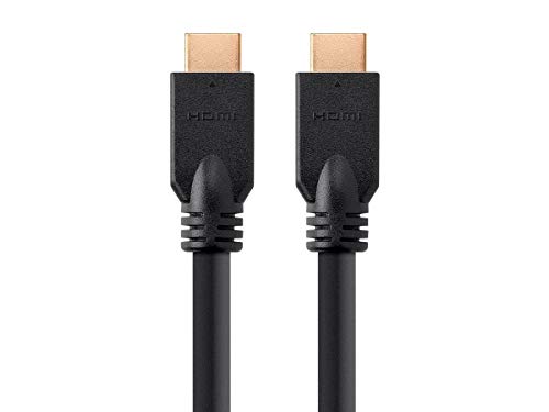 Monoprice High Speed HDMI Cable - 30 Feet - Black | No Logo, 1080p @ 60Hz, 10.2Gbps, 24AWG, CL2 - Commercial Series von Monoprice
