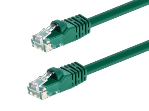 Monoprice Netzwerkkabel (UTP, 24 AWG, Cat6, 550 MHz, UTP, blankes Kupfer, 15 m) Grün von Monoprice