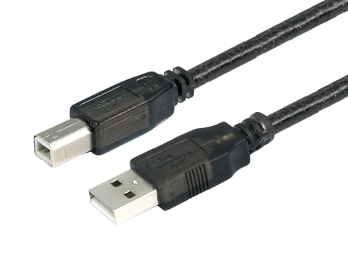 Monoprice USB-A auf USB-B 2.0 Kabel – aktiv 28/24AWG schwarz 14,9 m von Monoprice