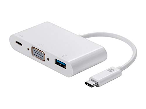 Monoprice USB-C-auf-HDMI-Adapter, Weiß, unterstützt bis zu 10 Gbit/s Datenrate & USB 3.1 SuperSpeed, Select Series (114504) von Monoprice