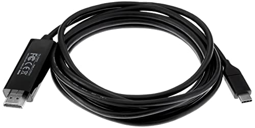 Monoprice USB Typ C auf HDMI 3.1 Kabel, 5 Gbit/s 4K @ 30 Hz, 2,7 m, Schwarz von Monoprice