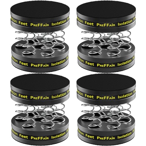 HiFi Lautsprecher Isolationsfüße Spike Pads Lautsprecherständer Füße HiFi Absorber füße Gerätefüße Stoßdämpfer Untersetzer Mit Rutschfestem Gummi für Verstärker Subwoofer Plattenspieler von Monosaudio