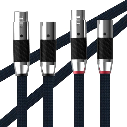 Monosaudio Highend Versilbert Hochwertiges Audiokabel mit XLR-Stecker, 3 Stifte HiFi Balanced Kabel für Mikrofon, Verstärker, Mischpult, Lautsprecher (X405XR1801-1.5M) von Monosaudio