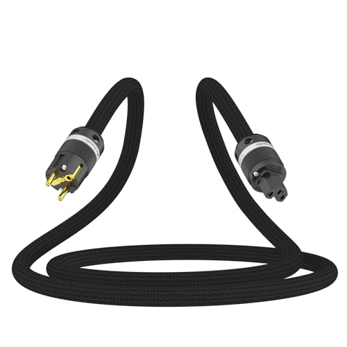 Monosaudio P903 High End Netzkabel Audiophil Stromkabel 2M OFC Kupferabschirmung 2 polig AC HiFi Kaltgerätekabel, 2.5Sq Euro Schuko Stecker IEC C15 Buchse für DVD/Verstärker/Decoder/Subwoofer/AMP Monosaudio P903 High End Netzkabel Audiophil Stromkabel 2M OFC Kupferabschirmung 2 polig AC HiFi Kaltgerätekabel, 2.5Sq Euro Schuko Stecker IEC C15 Buchse für DVD/Verstärker/Decoder/Subwoofer/AMP von Monosaudio