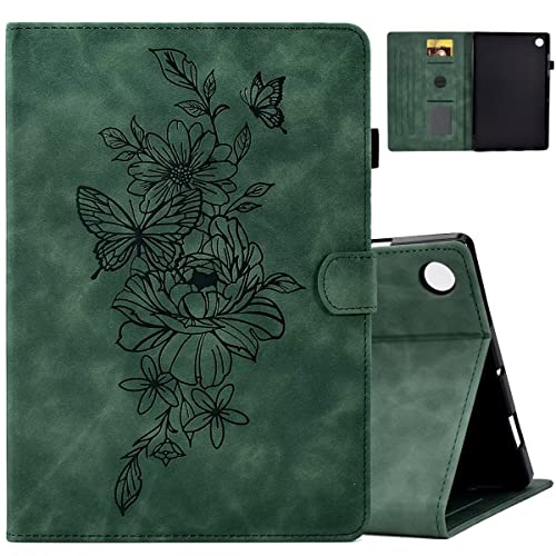 MonsDirect Hülle für Samsung Galaxy Tab A8 10,5 Zoll 2022, Wildleder Leder Multi-Angle Stand Cover, Smart Auto Wake/Sleep Folio Case mit Stifthalter für 10,5 Zoll Galaxy Tab A8 [SM-X200/X205/X207], von MonsDirect