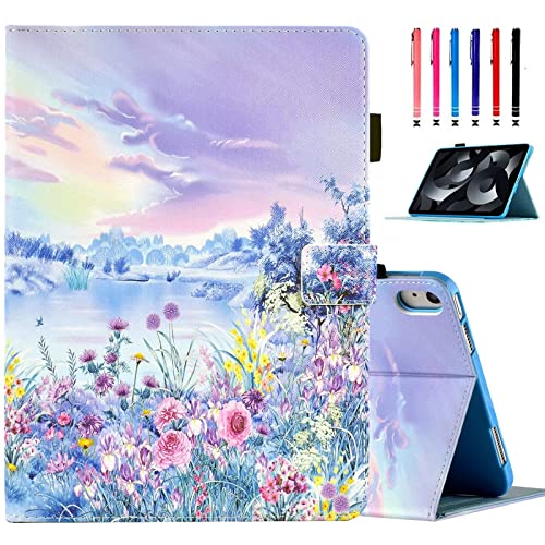 MonsDirect Schutzhülle für iPad 10. Generation 2022–27,7 cm (10,9 Zoll), iPad 10, Folio-Schutzhülle mit Ständer und Smart Auto Wake/Sleep & Stifthalter für 10,9 Zoll iPad 10. Generation 2022, lila von MonsDirect