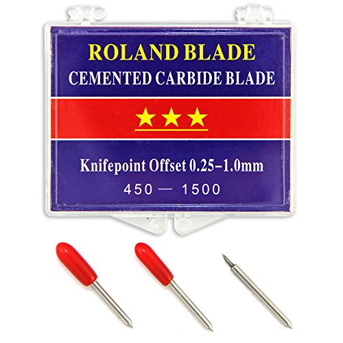 MonsterShop Roland Klinge Schneidemesser Ersatzmesser Schneideklinge Ersatzklingen Schriftzüge Schneideplotter Plotter Vinyl-Schneidemesser Starke und Professionelle Ersatzmesser im 3- er Set von Monster Shop
