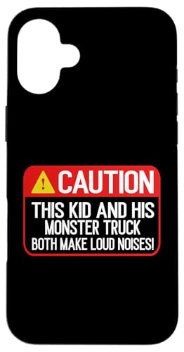 Dieses Kind und sein Monstertruck machen beide lauten Geräusch-Truck Hülle für iPhone 16 Plus Dieses Kind und sein Monstertruck machen beide lauten Geräusch-Truck Hülle für iPhone 16 Plus von Monster Truck Gifts
