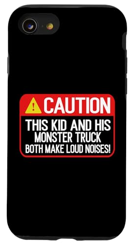 Dieses Kind und sein Monstertruck machen beide lauten Geräusch-Truck Hülle für iPhone SE (2020) / 7 / 8 von Monster Truck Gifts