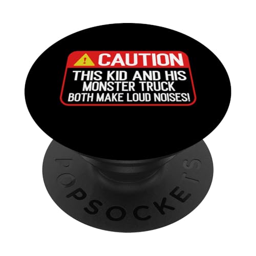 Dieses Kind und sein Monstertruck machen beide lauten Geräusch-Truck PopSockets Klebender PopGrip Dieses Kind und sein Monstertruck machen beide lauten Geräusch-Truck PopSockets Klebender PopGrip von Monster Truck Gifts