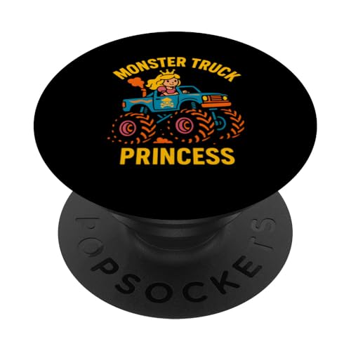 Cute Monster Truck Princess Damen Monster Truck Cute Girls PopSockets Klebender PopGrip Cute Monster Truck Princess Damen Monster Truck Cute Girls PopSockets Klebender PopGrip von Monster Truck Magic - Boys and Girls Truck Apparel