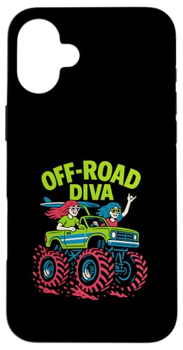 Cute Off-Road Diva Damen Monster Truck Cute Girls Hülle für iPhone 16 Plus Cute Off-Road Diva Damen Monster Truck Cute Girls Hülle für iPhone 16 Plus von Monster Truck Magic - Boys and Girls Truck Apparel